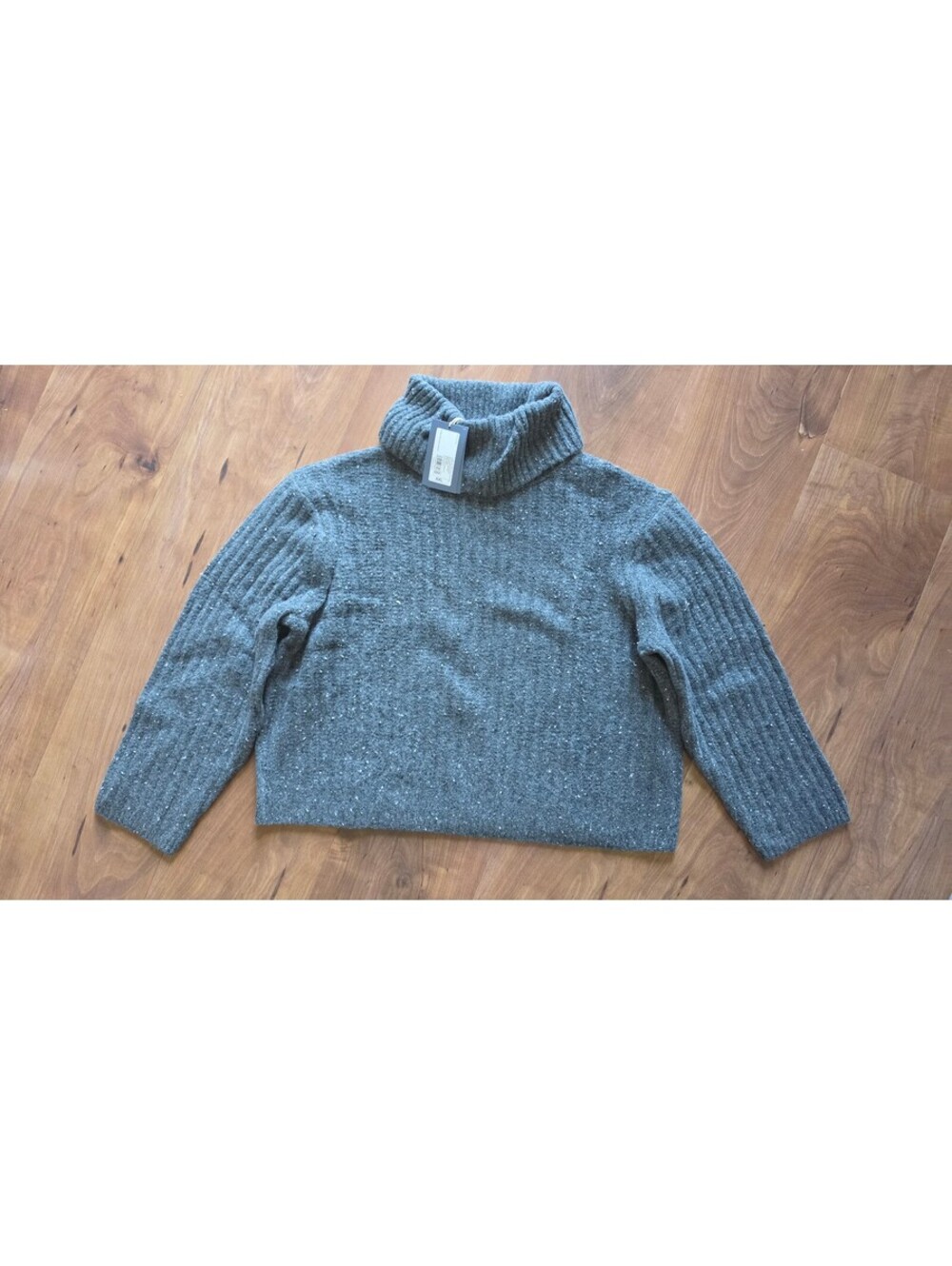 Universal Thread Gray Flecked Turtleneck Sweater XL NWT Textured Chunky Knit,328
